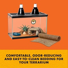 Reptile Terrarium Bedding Substrate Floor Liner, Brown, 30BR/40BR/50/65G, 17….