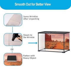 3 Pcs Reptile Tank Background, Bearded Dragon Tank Accessories, 36×18 inches …