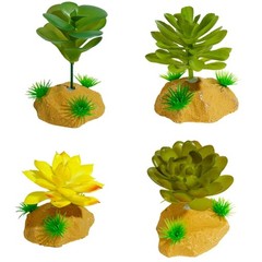 Fish Tanks Grass Landscaped Decoration Terrarium Habitat Decors for Succulents