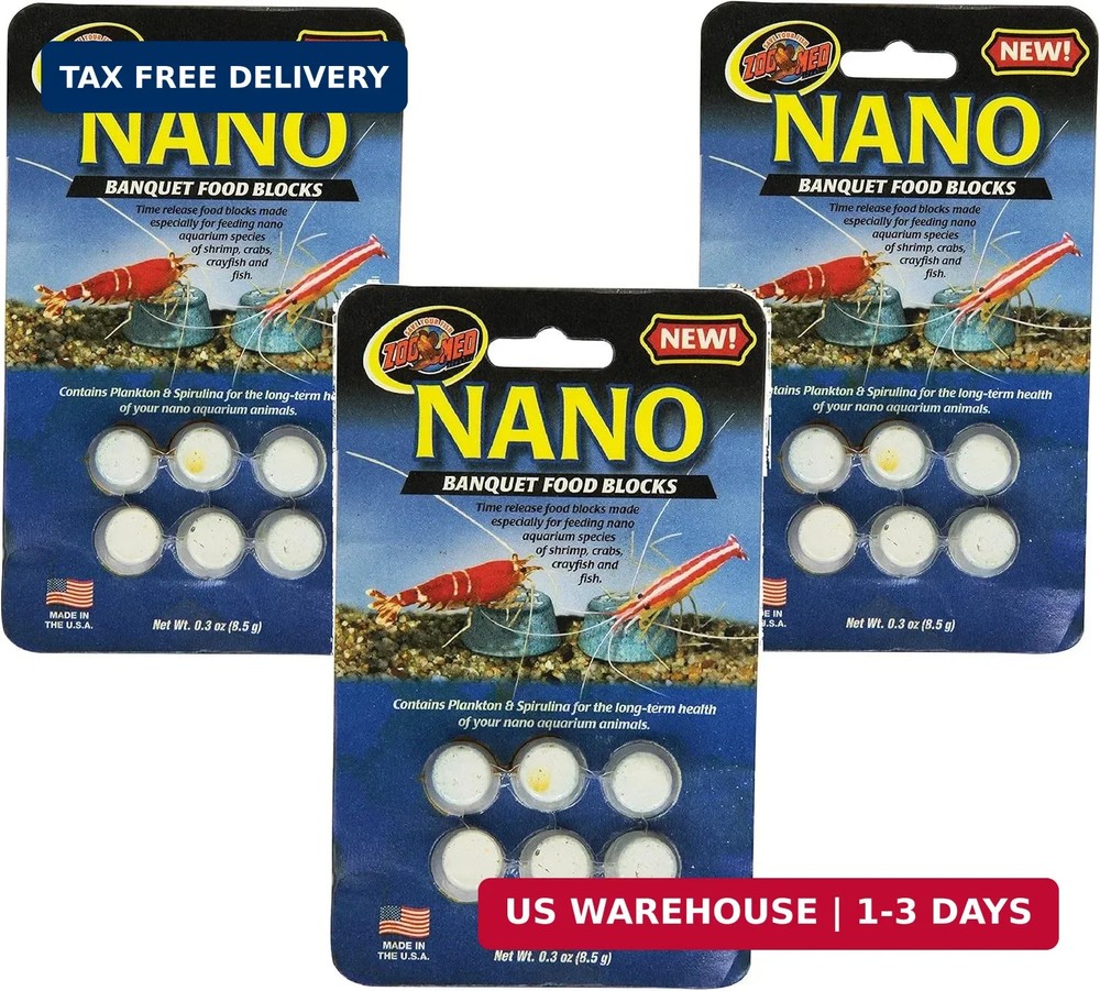 Zoo Med (3 Pack) Laboratories Nano Banquet Block Mini, 3pk