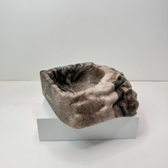 Zoo Med Repti Rock Corner Bowl 5” Pink/Gray/Black EUC