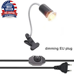 50W Halogen Bulb Included Reptile Heat Lamp Adjustable Gooseneck Aquarium Tank H