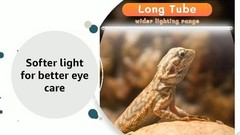 39W T5 UVB Reptile Light Bulb 10.0 – UVA Lamp Tube for Bearded Dragons, 2 Pack