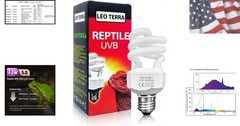 13W UVA/UVB 5.0 Light for Reptiles – Enhanced Health for Chameleons & Tree Frogs