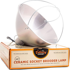 Fluker’S Culinary Coop Brooder Lamp for Chicken Coop or Outdoor Animals, 10-Inch