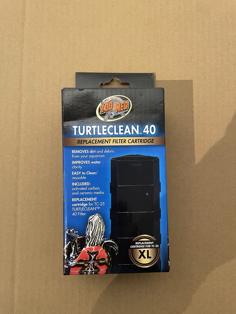 Zoo Med Turtle Clean 40 Replacement Filter Cartridge, New In Box, FREE SHIPPING