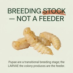 Mealworm Pupae Live Feeder Insects | FREE SHIPPING & Live Arrival