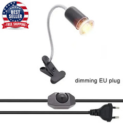 50W Halogen Bulb Included Reptile Heat Lamp Adjustable Gooseneck Aquarium Tank H