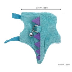 2Pcs Dino Plush Small Pet Harness and Leash Vest Comfortable Outdoor Use