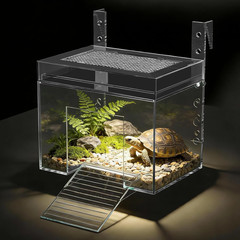 Adjustable Turtle Basking Platform, 7.8 x 5.5 x 5.5 Inch Above Tank Topper wi…