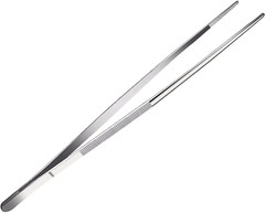 Reptile Feeding Tongs Stainless Steel Straight And Curved Tweezers Polished 12″