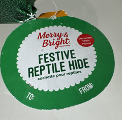 New Reptile Hide Terrarium Cactus Christmas Holiday Festive Decoration 6 1/2x 6”