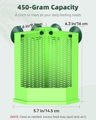 Pawfly Reptile Feeder Bowl – Escape-Proof Large, Corner Mounted Feeding Dish