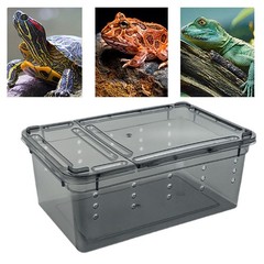 Reptile Feeding Box, Turtle Transport Container, Animal Habitat Cage,