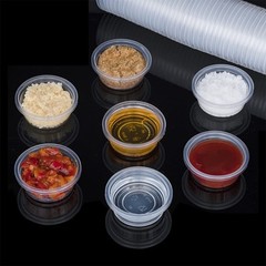 100 Pcs 0.5oz Gecko Food and Water Feeding Cups Reptile Feeder Bowls for Lizard