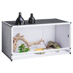 Reptile Terrarium Large Enclosure 120 Gallon 48″ x 24″ x 24″ Low Habitat Lock