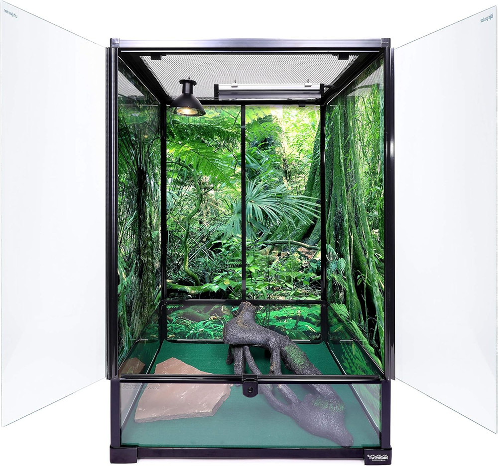 , 24Lx18Wx36H Tall Medium Terrarium; Easy Assembly