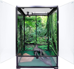 , 24Lx18Wx36H Tall Medium Terrarium; Easy Assembly
