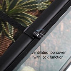 Reptile temperglass Terrarium,Hinge Doors with Screen Ventilation 36”W 18”H 24”D