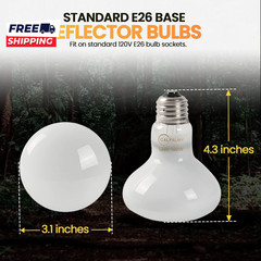 (4-Pack 100W Reptile Heat Lamp Bulbs – UVA Daylight Basking Light Bulbs