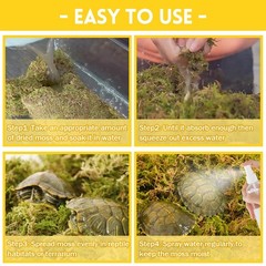 2.6LB Sphagnum Moss for Reptiles, 100QT Natural Live Moss Terrarium Bedding