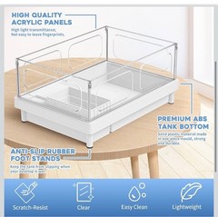 Ecological Turtle Tank Kit Acrylic Kit w/ Light, Filter & Basking Platform NEW!!