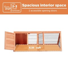 Outdoor Turtle Cage, Humid Land Turtle Enclosure for Small Terrestrial Turtles