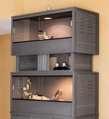 Target Large Grey ECOFLEX VIVARIUM Stacking Reptile Habitat with Warranty