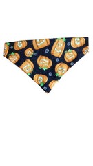 Glow Dark Halloween Jack O Lanterns Over Collar Dog Bandana Size Medium