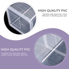 2PCS Reptile Breeding Box Mini Reptile Tank Creeper House for Turtle Lizard