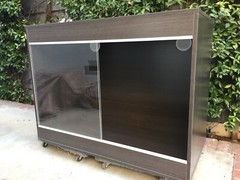 Large Reptile Enclosure Tank – Bearded Dragon Habitat – w/ Heat & UVB Light