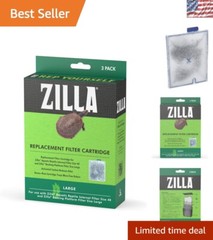 Easy-Install Large Water Filter Replacement Cartridges – 3-Pack for Reptiles