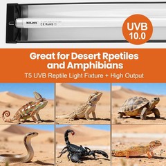 Reptile Light Fixture 24W High Output Aluminum Housing 22″ (Bulb Not Included)