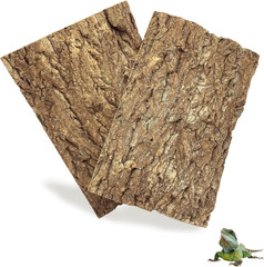 2Pcs Cork Terrarium Background 11.8”X7.9” Natural Cork Bark Backdrop Reptile Bac