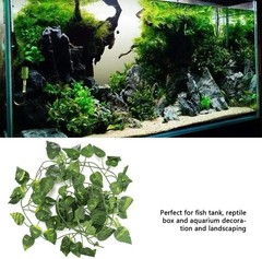 Repta Vines Flexible Bend Long Vines Artificial Fake Leaves Habitat Decor Lizard