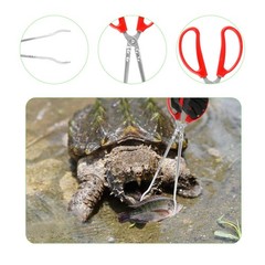 15 Inch Snake Feeding Tongs, 2 PCS Stainless Steel Reptile 38cm, Red