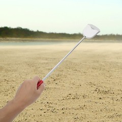 Stainless Steel Long Handle Litter Scooper Reusable Bird Cage Cleaning Accessory