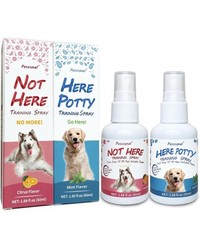 POTTY HERE / NOT THERE Training Spray Kit, Puppy Essentials for training