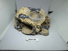 Reptile Magnetic Ledge With 5 Feeder Cups Small Desert