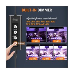 hygger LED Saltwater Aquarium Light, 24/7 Mode Nano Tank Reef Light for Coral…