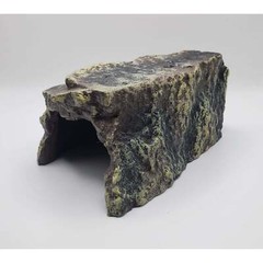 Pet Reptile Long Resin Rock Cave Ledge – 6.5″ Terrarium Tank Shelter Hide Out