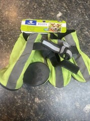 TOP PAW Green & Gray Reflective Waterproof Dog Boots (XL) (NEW)