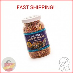 Fluker’s Buffet Blend Aquatic Formula, Turtle Food with Freeze, Dried Shrimp, Me