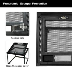 Mini Reptile Glass Terrarium Tank 8 * 8 * 6″ Full View, Amphibians Box Habita…