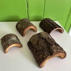 Reptile bundle LOT 3 Natural Wood Log Hides driftwood & 1 Resin wood snake decor