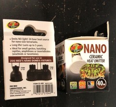 (2 Pack) Zoo Med Labs 40W Nano Ceramic Heat Emitter (A4)