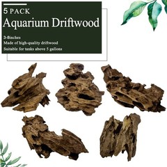 Hamiledyi Natural Driftwood for Aquarium Decor Sinkable Reptile Wood Branches…