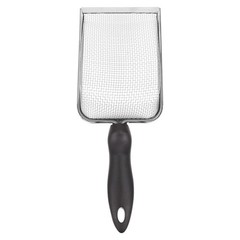 1Pcs Black Stainless Steel Reptile Sand Shovel Ergonomic Durable Cleaning Tool