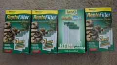 4 Boxes TetraFauna ReptoFilter Filter Cartridges 3 Pack MEDIUM NEW 90 GPH