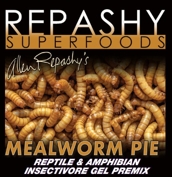 Repashy Mealworm Pie Bearded Dragon Tegu Monitor Skinks Reptile Lizard Food